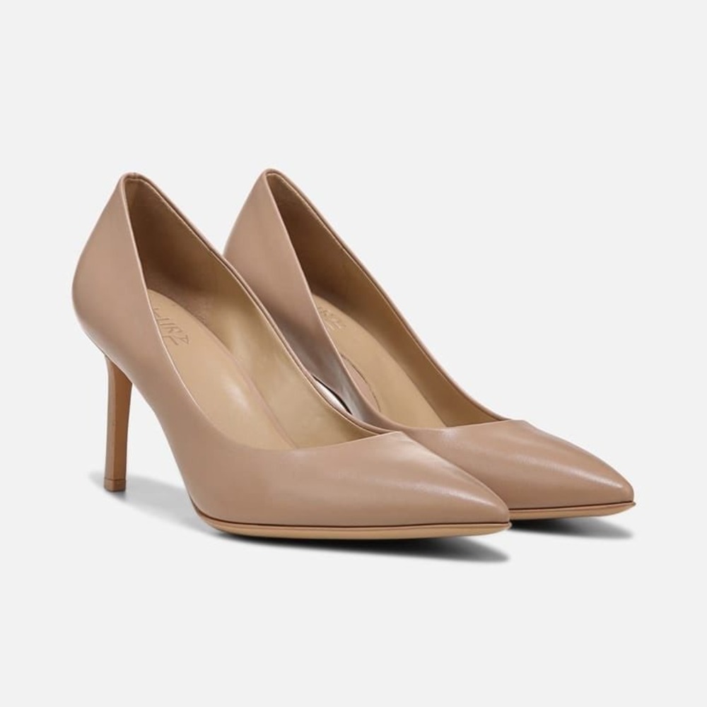 Naturalizer Anna Leather Pointed Toe Pumps Creme Brulee NIB Size 8